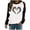 Z2-Black, variant on Karight Womens Raglan Sleeve Shirt Pullover Tops, Soft Loose Casual Crewneck Gift Sweatshirt for Women