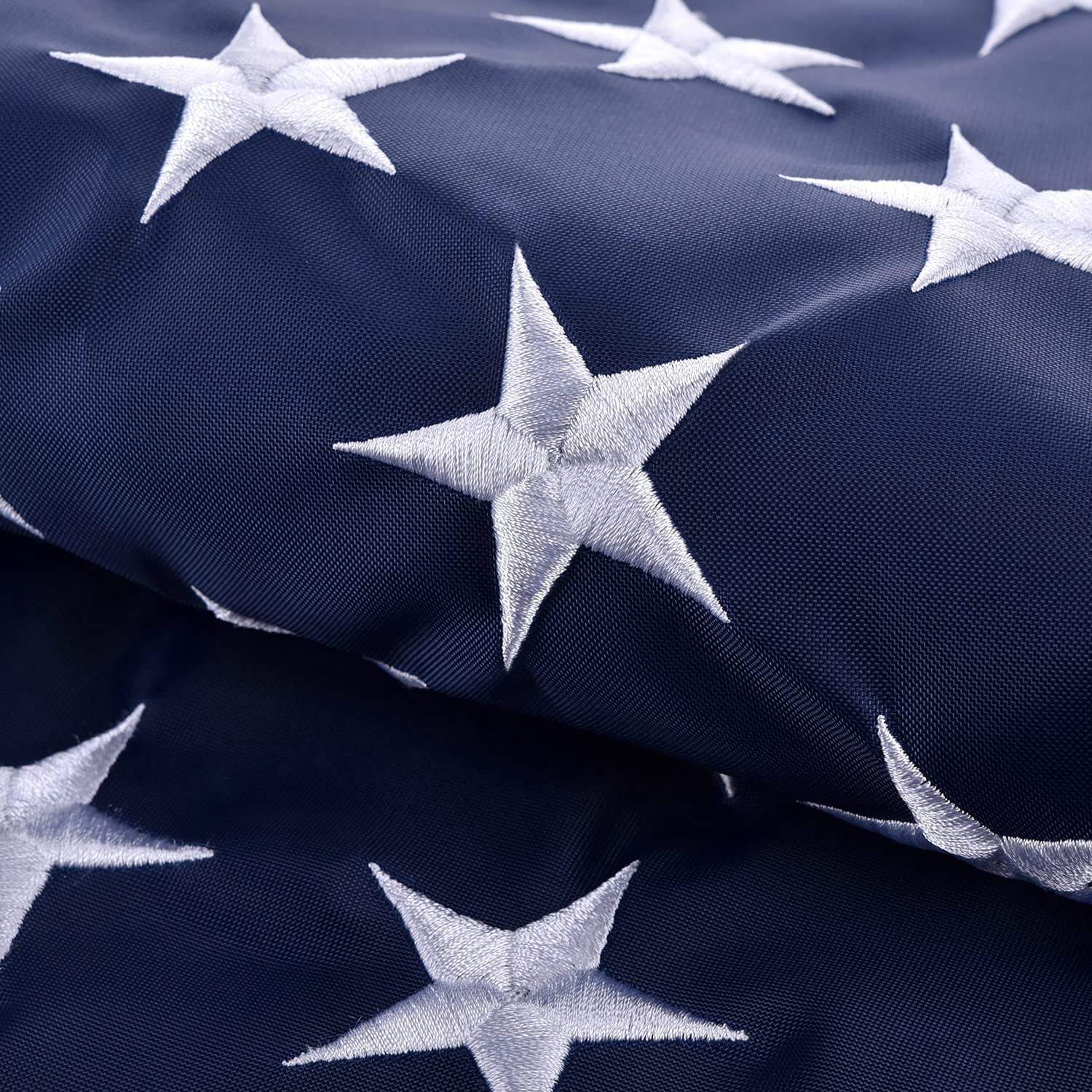 American Flag 5x8 feet Premium Large US Flag 5x8 ft. 250D Oxford Nylon Embroidered Stars and Sewn Stripes - Display with Pride Proudly