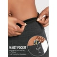 thumbnail image 2 of BALEAF Women's 7" Athletic Long Shorts High Waisted Running Bermuda Shorts with Pockets Dark Gray 3X-large, 2 of 6