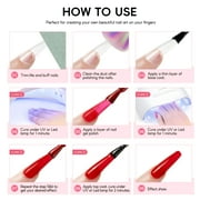 Gel Nail Polish Kit with U V Light Starter Kit 20 Colors Gel Polish Set 5pcs Top Base Coat Glitter Nail Decorations Nail Art French Manicure Kits Gifts for Women