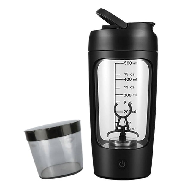 Protein Shaker Bottle USB C Rechargeable Electric Protein Shake Mixer Shaker Cups for Protein Shakes Replacement Shakes White
