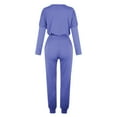thumbnail image 5 of Scyoekwg Womens 2 Piece Sets Dressy Sweatsuit Fall Outfits Long Sleeve Sweatshirt Drawstring Sweatpant Casual Matching Outfits Fashion Sweatsuits (Blue,XL), 5 of 5