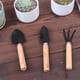thumbnail image 3 of Injueey Mini juego de rastrillo de 3 uds., pala de tierra útil ancha, herramientas de mano de para excavación de suelo, suministros de Jardín y Patio, 3 of 6
