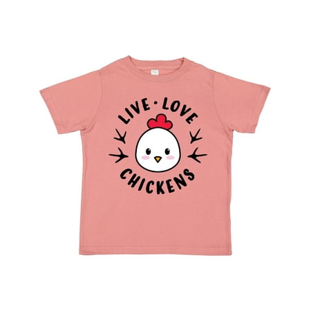 

Inktastic Live Love Chickens Gift Toddler Boy or Toddler Girl T-Shirt