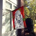 thumbnail image 2 of Carolines Treasures SC9751CHF White Standard Poodle Drapeau de Vacances Flocons de Neige Rouges Toile Taille Maison, 2 of 4