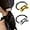 Gold & Sliver, variant on LZLINGMEI 2PCS Metal Ponytails Hair Cuffs, Gold Geometric Hair Ties Fashion Glossy Arch Ponytail Hair Tie for Women Hair Accessories（Gold）