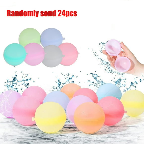 12-36Pcs Reusable Water Balloons for Kids Adults Outdoor Activities  Kids Pool Beach Bath Toys Water Bomb for Summer Games