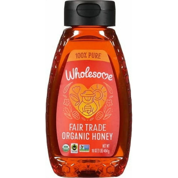 Wholesome Organic Honey 16 oz Pack of 4