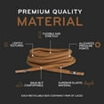thumbnail image 5 of The Original Stretchlace | Elastic Shoe Laces | Round Stretch Shoelaces | Light Brown, 30 in (77 cm), 5 of 7
