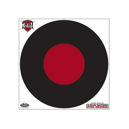 Birchwood Casey 35187 Dirty Bird 3-Gun Nation 17.25  Target 5 Pack Black/Red