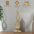thumbnail image 2 of Decozen Home Decor Handmade Wooden Sculpture in Flame of Life Design Acacia Wood, Perfect for Mothers Day Gift, 2 of 8