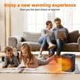thumbnail image 2 of LELINTA Space Heater for Indoor Use, Portable Electric Heaters Safe and Quiet Ceramic Heater Fan, Heat Up 200 Square Feet for Indoor Use, Black, 2 of 7