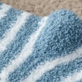thumbnail image 6 of Xfvqtps 12 Pairs Mens Fuzzy Socks Coral Fleece Mid Tube Stripe Simplicity Soft Comfortable Thickened Warm Winter Fluffy Socks Light Gray, 6 of 7