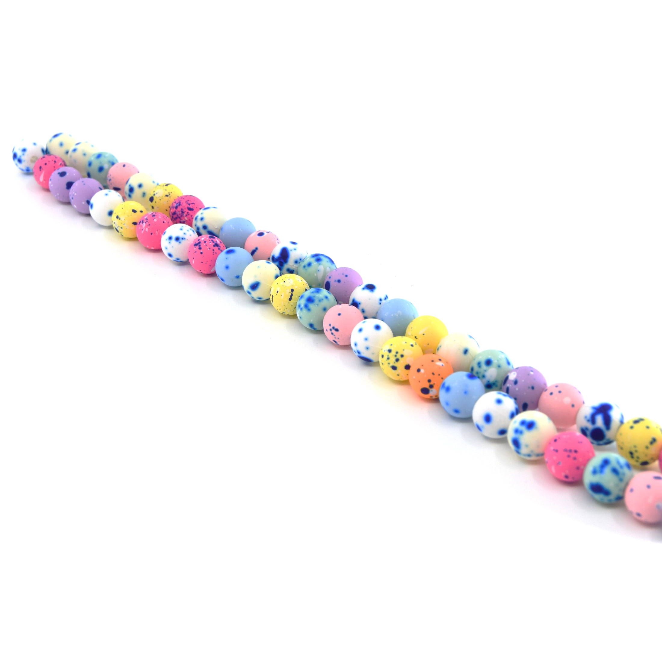 (2 pack) Blue Moon Beads Multi-Color Pastel Acrylic Bead Strand 15 Inches 2-Pack