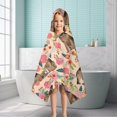 thumbnail image 6 of German Shepherd with Pioneer Flower Hooded Bath Towel，50"x30" for Ages 3 To 12 Kids, Quick Dry Lightweight Soft Microfiber Hood Beach Towel Cover Up for Kids, 6 of 7