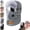 Gray, variant on Unisex Outdoor Biking Hat with Goggles 5-in-1 Fleece Hat and Neck Warmer | Winter Fleece-Lined Full-Face Hood for Outdoor Sports