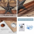 thumbnail image 2 of Texas Star Vintage Blackout Curtains for Bedroom, Berry Burnt Orange Brown Wooden Thermal Insulated Kitchen Drapes with Grommets, Light Blocking Window Treatment, 2 Panels 42" x 54", 2 of 7