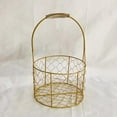 thumbnail image 2 of Iron Flower Basket Handheld Flower Basket Flower Arrangement Golden Iron Crafts Hand Gift Flower Basket Handheld Flower Basket Flower Bundle Packaging Basket, 2 of 8