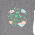 thumbnail image 3 of Inktastic My First Easter Pastel Colored Wreath Boys or Girls Baby Bodysuit, 3 of 4