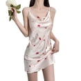 thumbnail image 1 of TSADFHJI Jupe Noire pour Filles Taille 4 Nuisette en Satin à Bretelles Rouge, 1 of 3