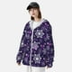 thumbnail image 3 of Fotbe Christmas Purple Snowflakes Chaqueta con Protección Solar UPF 50+ para Hombre y Mujer, Camisa con Capucha y Bolsillos-XX-Large, 3 of 7