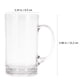 thumbnail image 5 of EeaseMX Taza de cerveza 660ml acrílico vaso de vidrio grande taza de vidrio padre regalo de vacaciones, 5 of 7