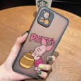 thumbnail image 3 of Matte Case for VIVO Y93 Y91C Y91 Y85 Y77 Y76 Y75 Y73 Y72 Y71 Y53 Y52S Y50 Y35 Y22 4G 5G Case Funda Shell Cute Pink Piglet Anime, 3 of 5