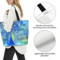 thumbnail image 3 of Naloa Peacock Tote Bag for Women Large Capacity Shoulder Bag for College Work Travel Shopping, 3 of 8