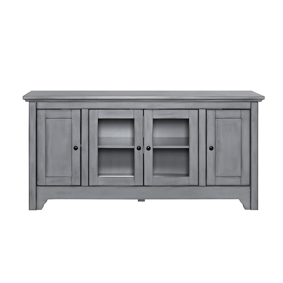 Walker Edison Wood Tv Stand For S Up To 56 Brown
