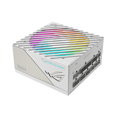 ASUS ROG Loki SFX-L 850W Platinum White Edition (Fully Modular Power Supply, 80  Platinum, 120mm PWM ARGB Fan, Aura Sync, ATX 3.0 Compatible, PCIe 5.0 Ready)