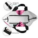 thumbnail image 4 of Balery pink and black argyle Bolsa Tote Estilo Estético con Cremalleras, Bolsa de Hombro, Bolsa de Compras Grande y Plegable, 4 of 8
