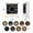 T2-A, variant on Christmas Vinyl Player Fridge Record NFC Magnetic Music Box Set Mini Record Player Music Box Featuring Vinyl Record Display Record Storage Fridge Magnets for Christmas Decor 9PCS Programmable Discs