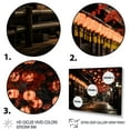 thumbnail image 3 of Designart "Paper Lantern Glow Japanese Festive Atmosphere II" Japanese Floater Framed Wall Art Living Room, 3 of 7