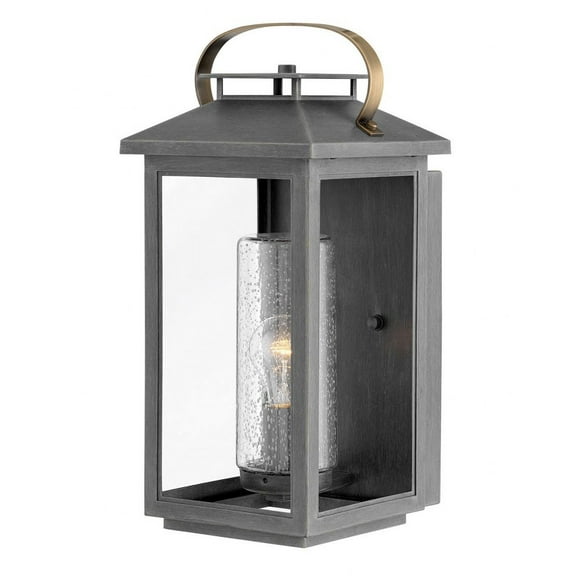 1 Light Medium Outdoor Wall Lantern-Ash Bronze Finish-Led Lamping Type-120 Voltage Hinkley Lighting 1164Ah-Ll