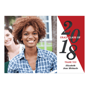 School Color Graduation Thank You Card