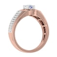 thumbnail image 2 of 1/2 Carat 4-Prong Set Diamond Solitaire Men's Wedding Band Ring in 14K Rose Gold (Ring Size 10.25), 2 of 6