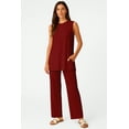 thumbnail image 2 of Moomaya Womens Viscose Jersey 2 Piece Lounge Set - Buttery Soft Tank Top and Wide Leg Pants with Pockets - Ladies Lounge Set, 2 of 7