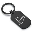 thumbnail image 1 of Stainless Steel Magnesium Alchemy Symbol Dog Tag Keychain Circle Ring, 1 of 2