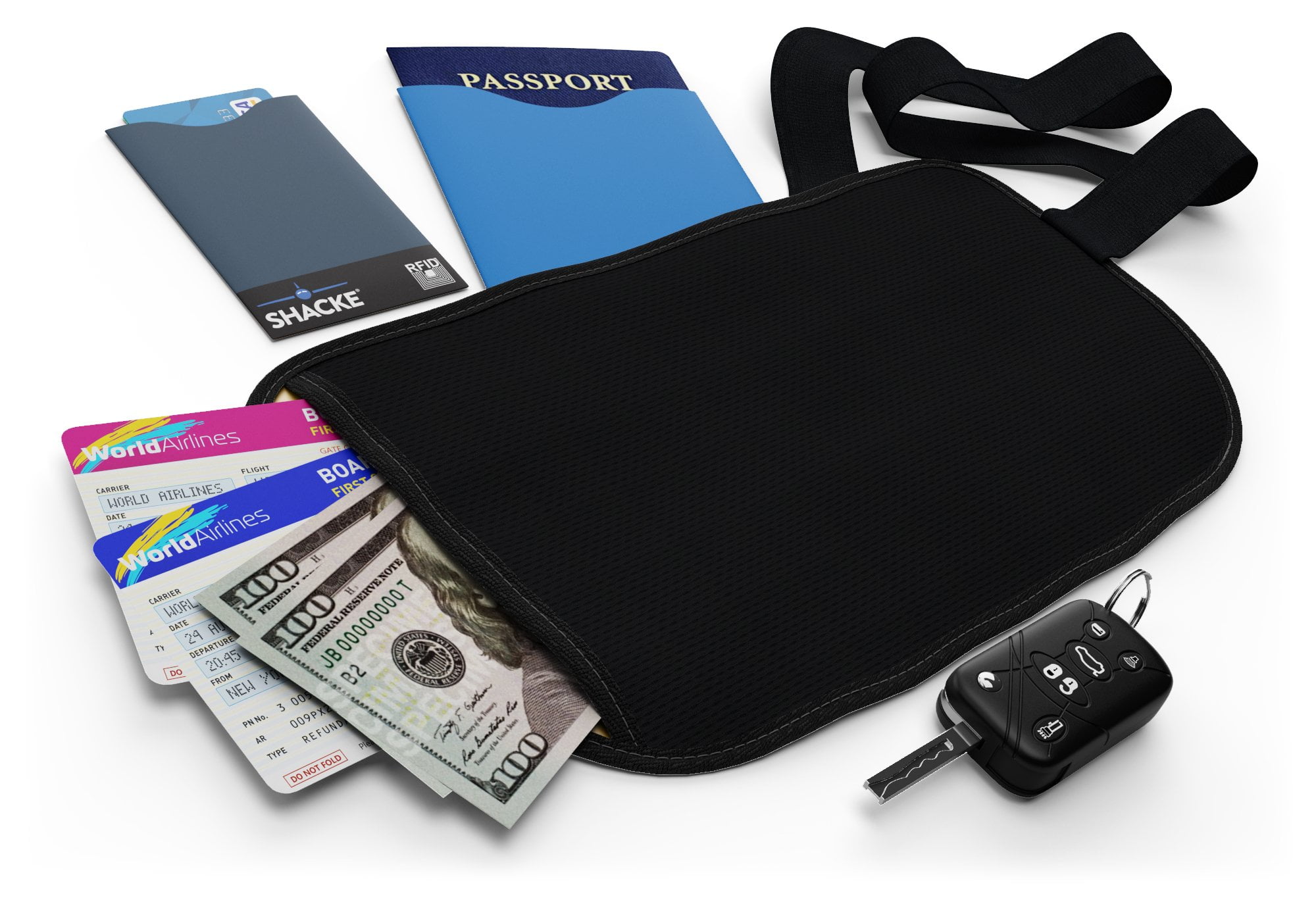 Pocket Vault - Hidden Travel Belt Wallet w/ RFID Blocker – Shacke