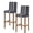 Multicolor, variant on Blue and Brown Geometric Stripe Pattern Bar Stool Covers Set of 2, Stretch Washable Bar Chair Covers with Backs, Removable Pub Counter Height Chair Cover for Kitchen Dining Room Cafe