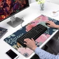 thumbnail image 2 of Long Mouse Pads for Desk,Pioneer Flower Floral Print Pattern Desk Mats on Top Of Desks, Desk Mouse Pad Extra Large with 3mm Non-Slip Base and Stitched Edge for Gaming,Office,Work,Home 31.5"x15.7", 2 of 6
