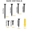 thumbnail image 2 of High Hardness Drywall Screws, Coarse Thread Ensures Secure Fixing, Heat Treated For Longevity, Phillips Drive For Easy Install, Bugle Head Resists Slippage, Perfect For Wood And More, 2 of 7