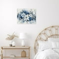 thumbnail image 3 of NEONWE Blue Floral Canvas Wall Art Christmas White Snowflake Holly Eucalyptus Leaf Prints Posters Living Room Decor Winter Holiday Home Art Bedroom Bathroom Office Wall Decor 8x10in, 3 of 7