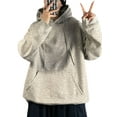 thumbnail image 1 of LUXUR Hommes Manches Longues Casual Hiver Sweat-Shirt Gris S, 1 of 3