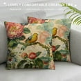 thumbnail image 3 of Orinice Bird Flowers Table Graphic Decorative Cushion Throw Pillow Cover Short Plush 1PC 22x22in, 3 of 5