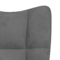 thumbnail image 5 of vidaXL Rocking Chair Dark Grey Velvet, 5 of 5