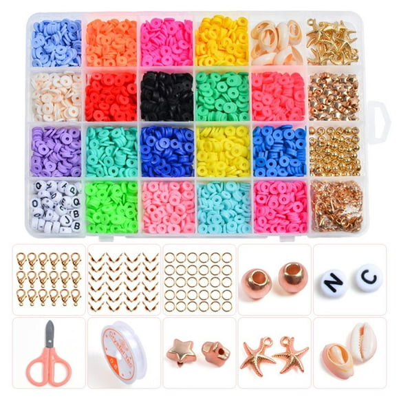 Perles en Argile et Lettres pour la Fabrication de Perles en Argile Polymère Colorées 3869 Pcs