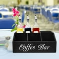 thumbnail image 4 of GETAJGHSD Coffee Storage Organizer Wooden Rectangular 1Set Simple Design For Cafe Supply, 4 of 8