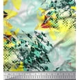 thumbnail image 1 of Soimoi Poly Georgette Fabric Texture & Lily Flower Decor Fabric Printed Yard 42 Inch Wide, 1 of 3