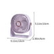 thumbnail image 3 of Ventilador de escritorio USB con pantalla digital | Miniventilador de 3 velocidades y alta potencia para oficina y hogar | Ventilador portátil colgante con cabezal flexible | Blanco, rosa y verde, 3 of 6